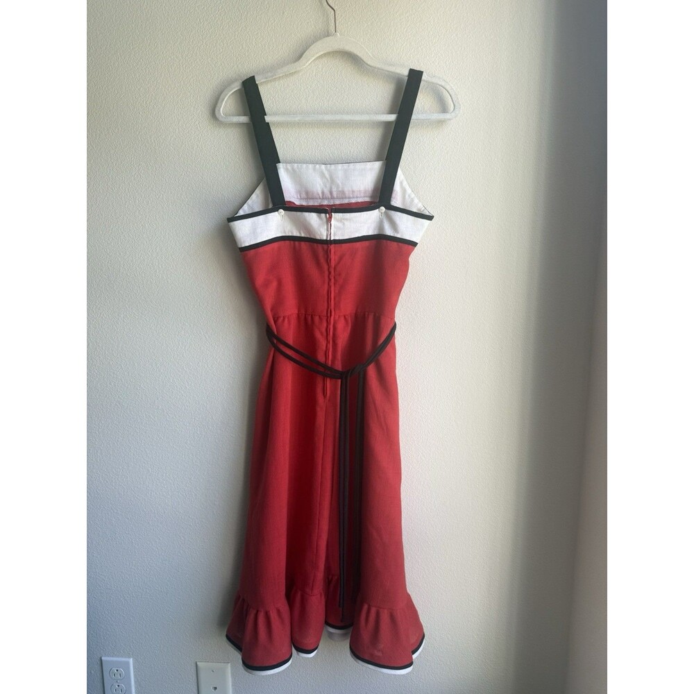 VTG Late 1960s 70’s Mod Colorblock Sundress Retro Hostess Midi Resort Dress - Picture 6 of 16